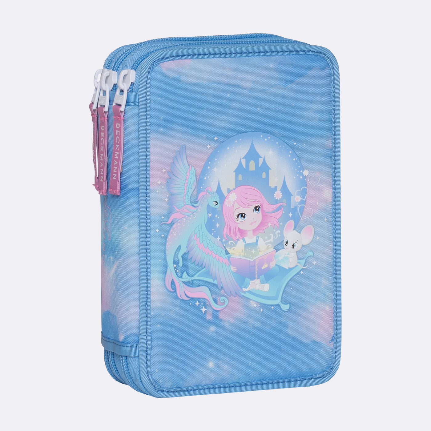 Beckmann Classic Etui Triple, gefüllt – Fairytale – Polyester – 13 × 20,5 × 7 cm