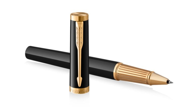 Parker Ingenuity Black G.T. – Tintenroller, Schwarz, 1er Geschenkbox