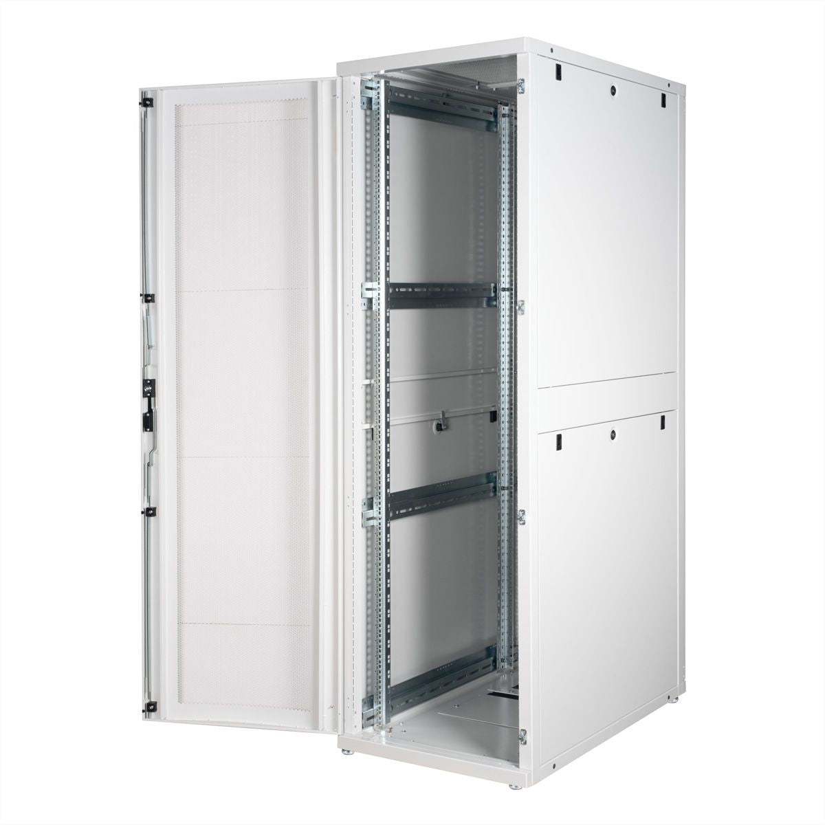 ROLINE Pro – 19" Netzwerkschrank 42U, IP20, abschliessbar, 600 × 1000 × 1970 mm, grau, Stahl