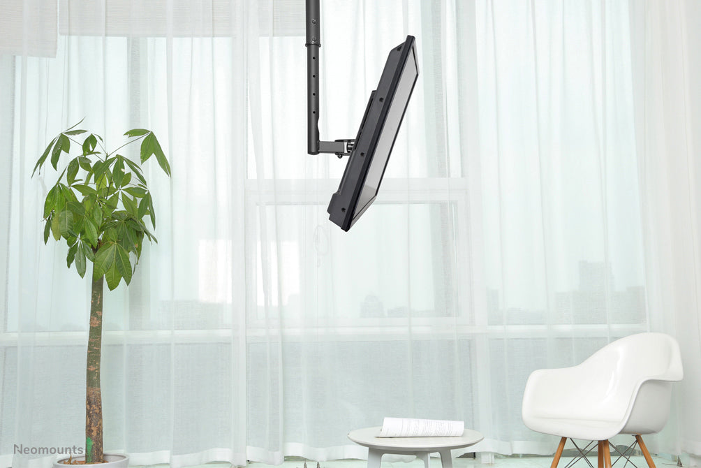Neomounts Deckenhalterung – 10–40" – VESA 75×75–200×200 – bis 30 kg, Teleskopmast – FPMA-C060BLACK