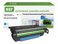 esr 657X Cyan Toner – Kompatibel XL – 23'000 Seiten – für HP