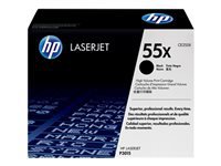 HP Toner 55X – schwarz, 12500 Seiten