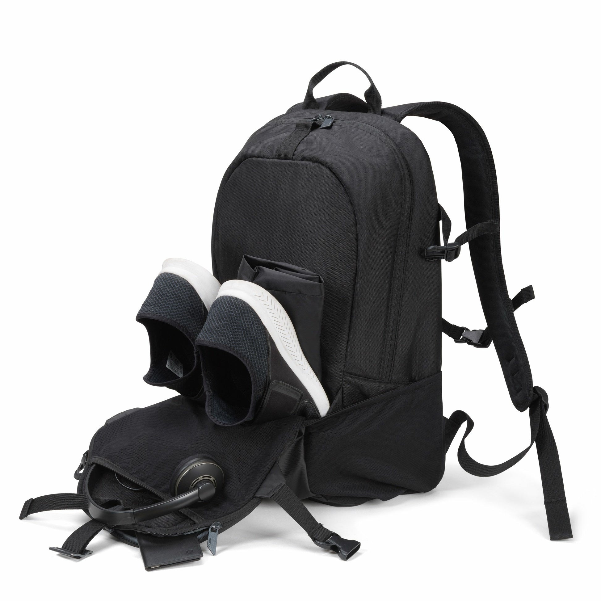 DICOTA GO Notebook-Rucksack bis 15,6" – 22 l, Polyester – Schwarz