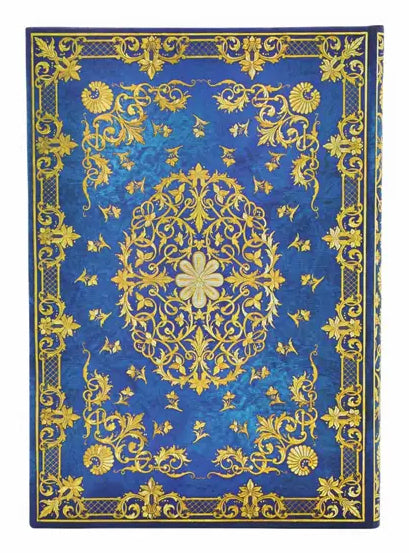 Paperblanks Notizbuch, 180 × 120 mm, blanko, Hardcover, 144 Seiten, 120 g/m² – Sternenhimmel, dunkelblau