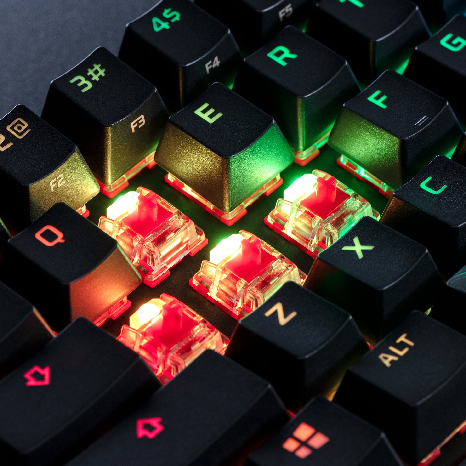 HyperX Alloy Origins 60 – Gaming-Tastatur 60% – Mechanisch (HyperX Red), RGB – USB-A/USB-C – Schwarz