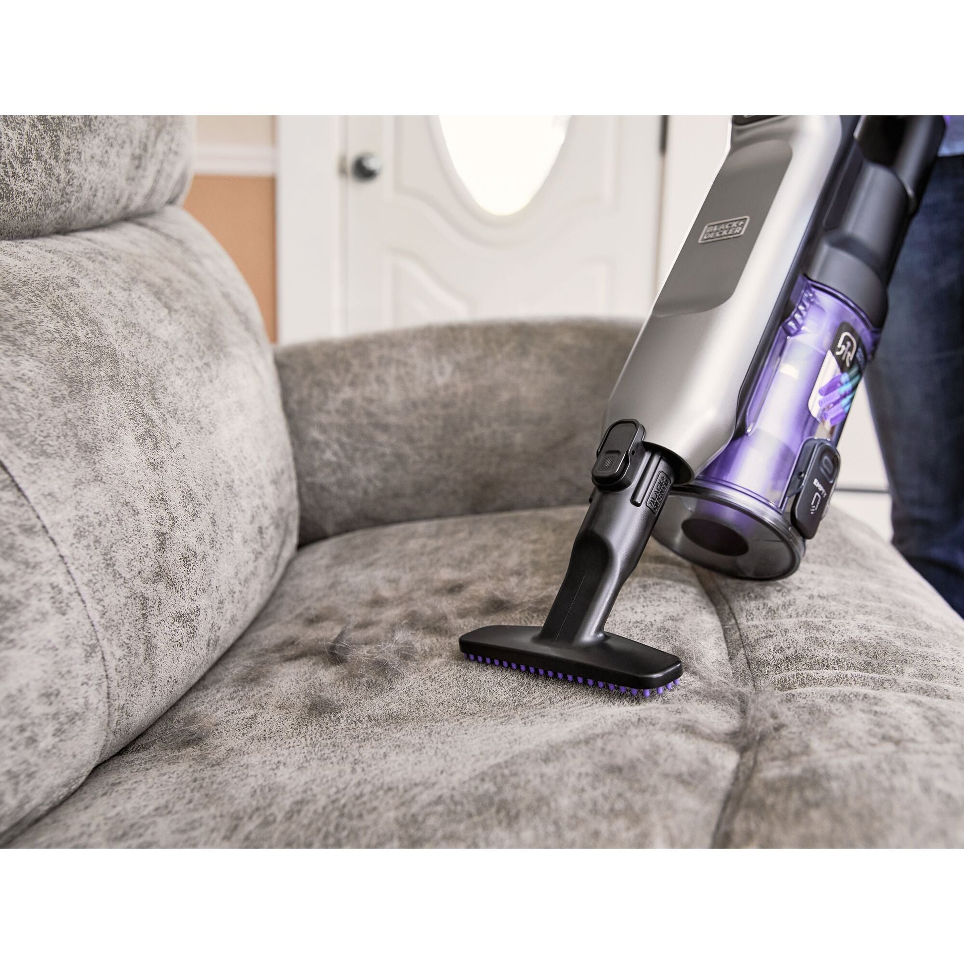 Black & Decker BLACK+DECKER Stielsauger BHFEA640WG – 4000 mAh, 0,8 l, Akkubetrieb, 2 Stufen