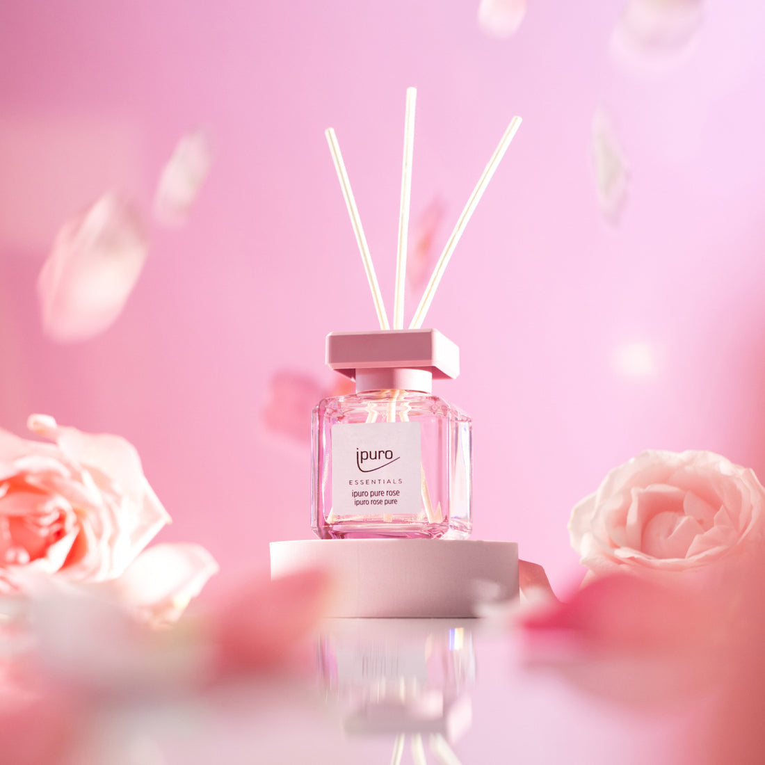 ipuro ESSENTIALS pure rose – Duftstäbchen, 100 ml