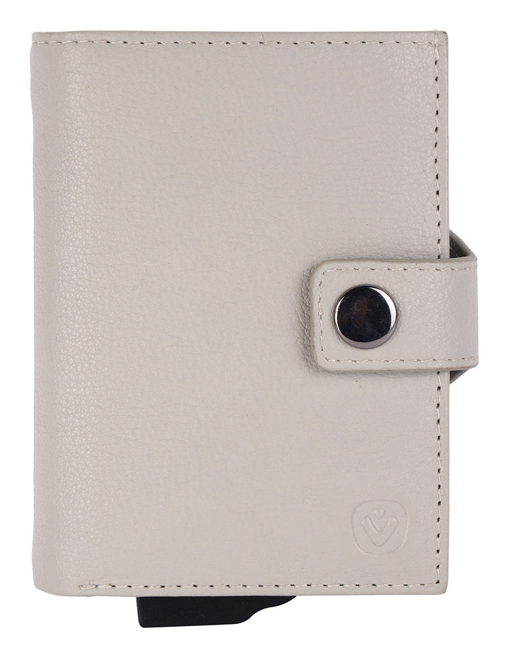 Valenta Kartenetui – 109 × 26 mm, Leder, Weiss