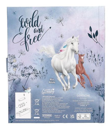 Depesche Miss Melody Tagebuch – 155 × 180 mm – mit Code und Musik, gebunden, mehrfarbig