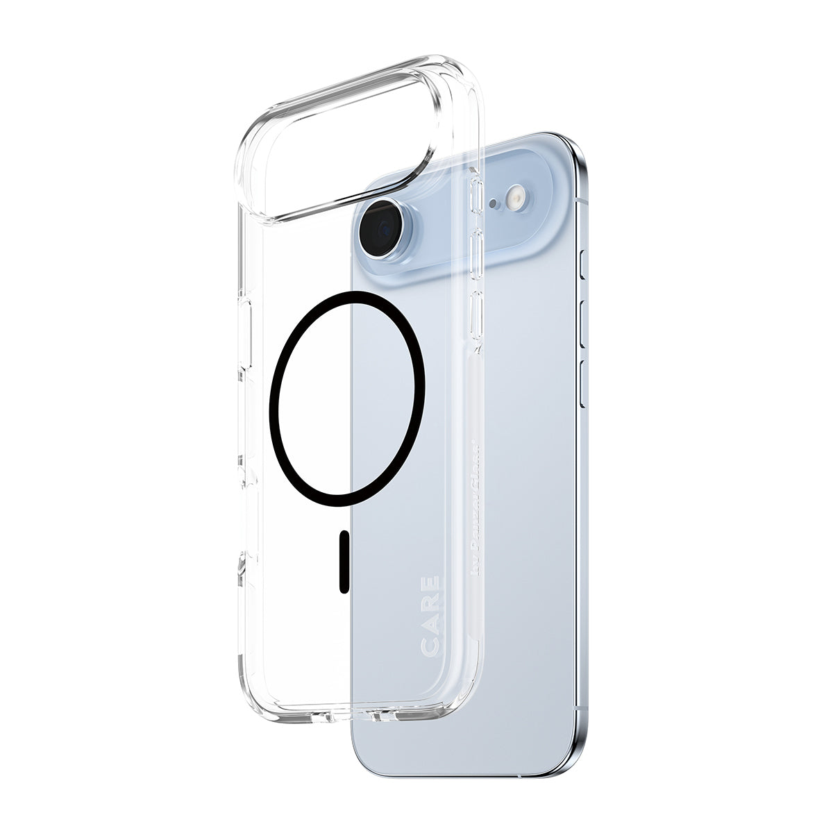 PanzerGlass Backcover – für Apple iPhone Air – transparent/schwarz – TPU, MagSafe-kompatibel