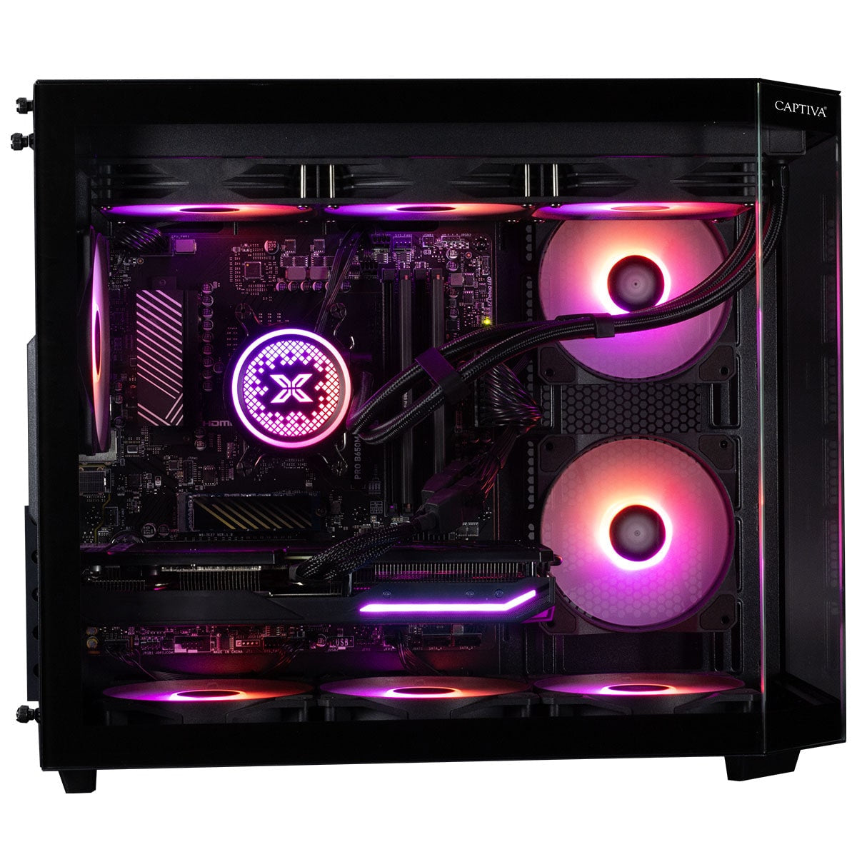 Captiva Tower – AMD Ryzen 7 7800X3D, 32 GB RAM, 2 TB SSD, NVIDIA GeForce RTX 5070 Ti 16 GB, Windows 11 Home