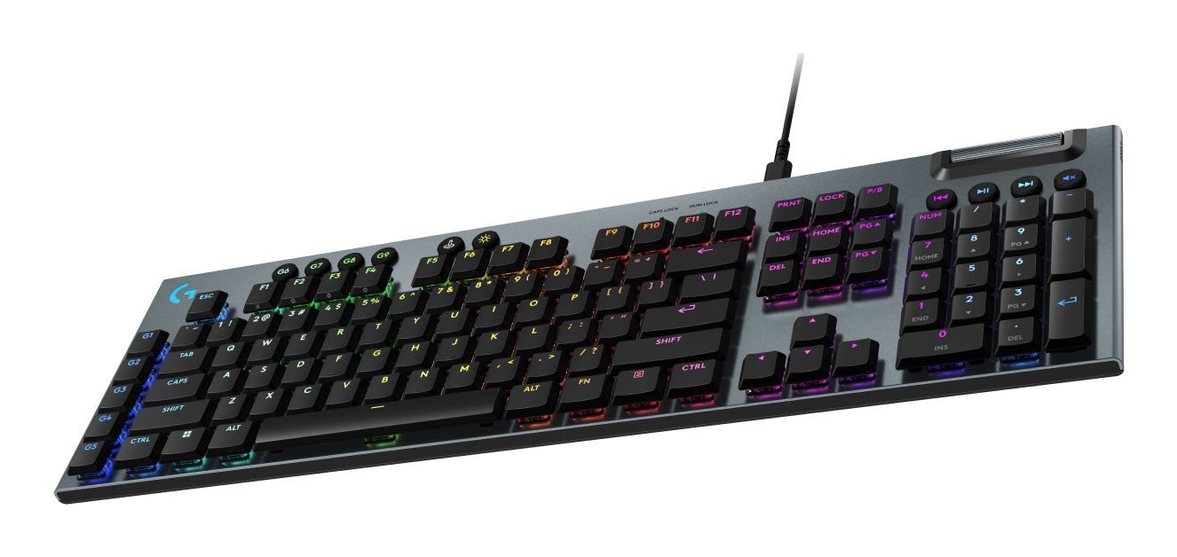 Logitech G G915 X – Gaming-Tastatur – Mechanisch, Kabelgebunden – AZERTY (FR) – RGB, Schwarz