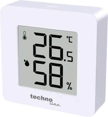 Technoline WS 9475 – Wetterstation, Funk, innen, Temperatur & Luftfeuchtigkeit – weiss
