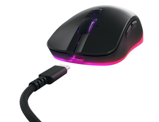 CHERRY XTRFY M50 – Gaming-Maus – Kabellos (Bluetooth/2,4 GHz), 12000 DPI, rechts, Schwarz