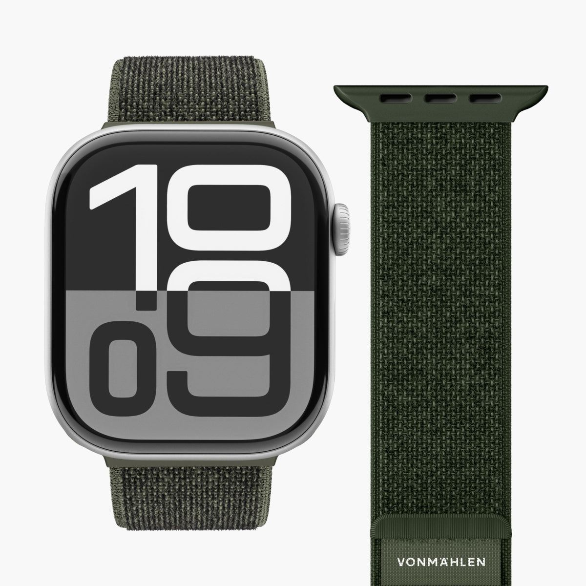 Vonmählen Fitness Loop 2 – Olive, für Apple Watch (44–49 mm)
