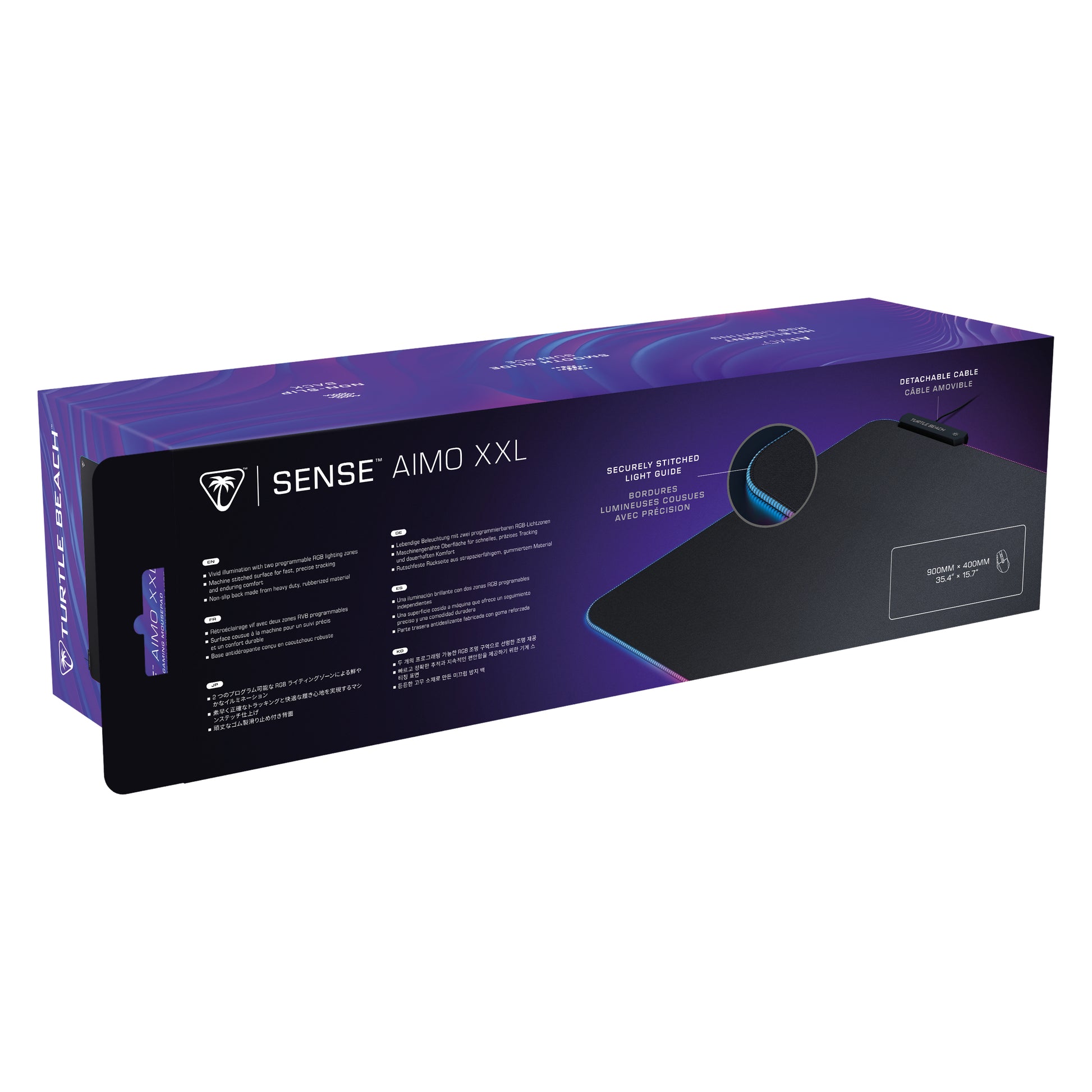 Turtle Beach Sense AIMO XXL – USB, LED-Hintergrundbeleuchtung (mehrfarbig), für Windows 10 & Windows 11