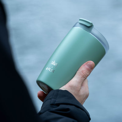 Silwy Thermobecher – 350 ml, Grün, Magnet-Thermobecher