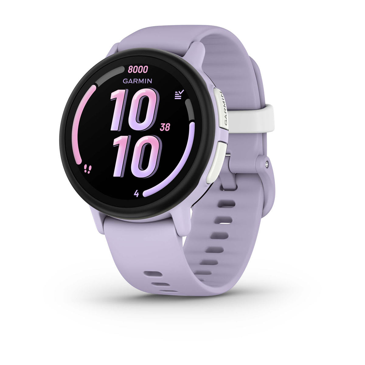 Garmin Bounce 2 43 mm GPS + Cellular – Polymer Violett, Sportarmband, Hellviolett, 50 m, für Android, iPhone