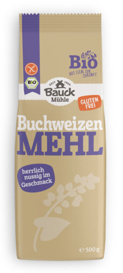 Bauck Mühle Buchweizenmehl Vollkorn, Bio, glutenfrei – 500 g