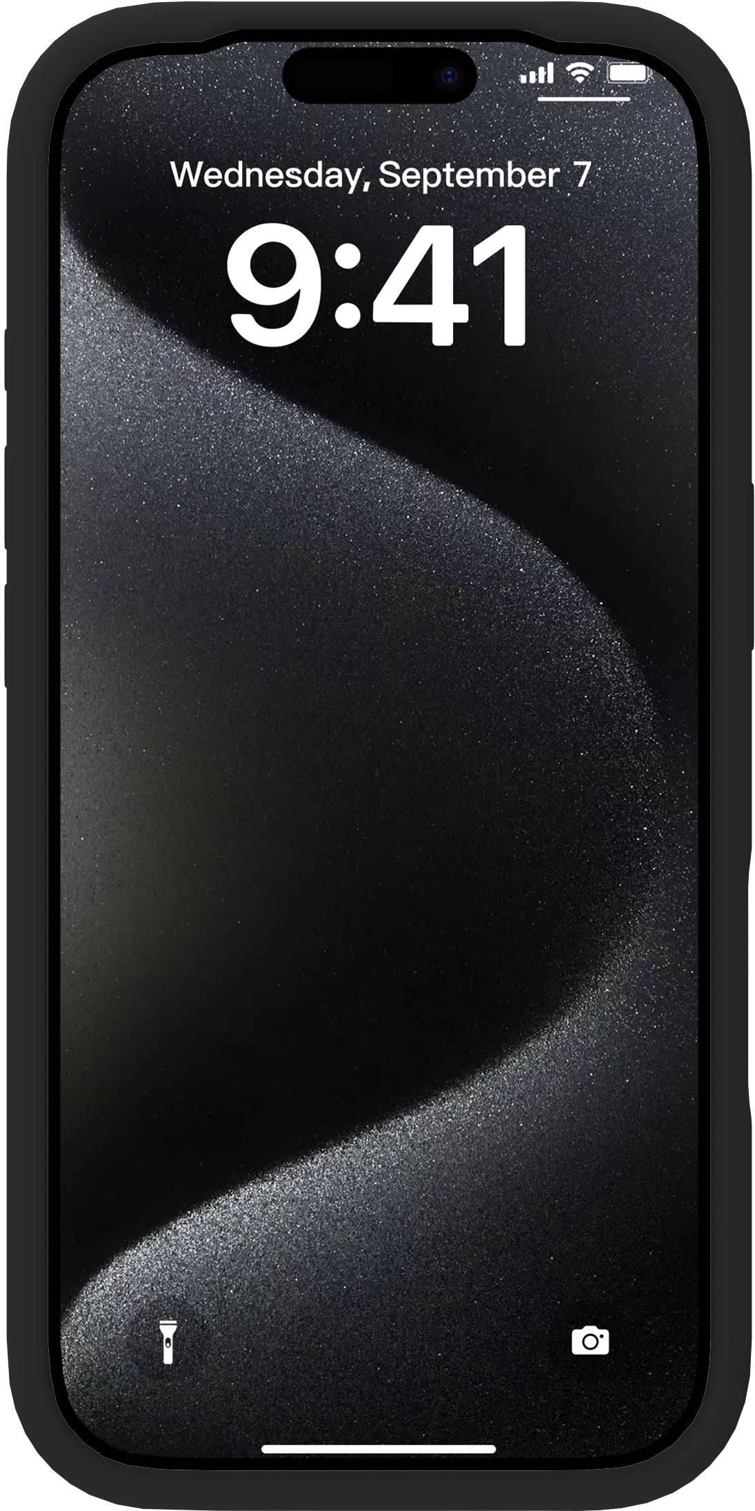 eSTUFF INFINITE (GRS) ROME Backcover – für Apple iPhone 17 Pro, PC+Silikon, Schwarz, bis 2 m sturzsicher