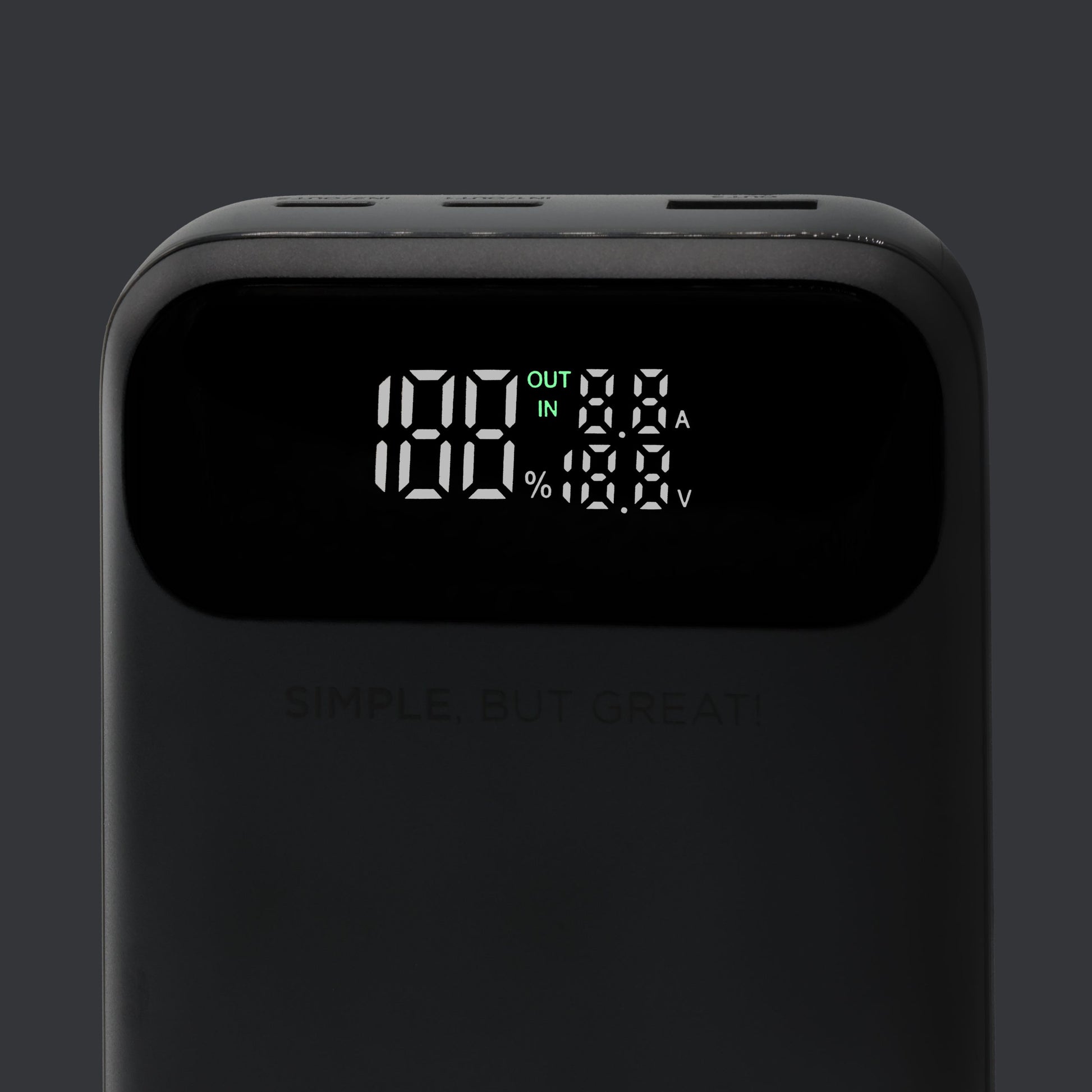 Rabbiter Power MaxCharge 20'000 Pro Powerbank 20'000 mAh – 65 W PD, 2× USB-C, 1× USB-A, schwarz