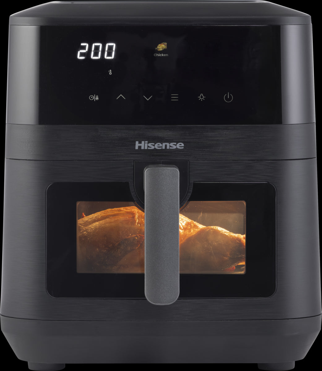 Hisense Heissluftfritteuse HAF2100DCD – 7,7 l, 10 Programme, 2100 W – schwarz