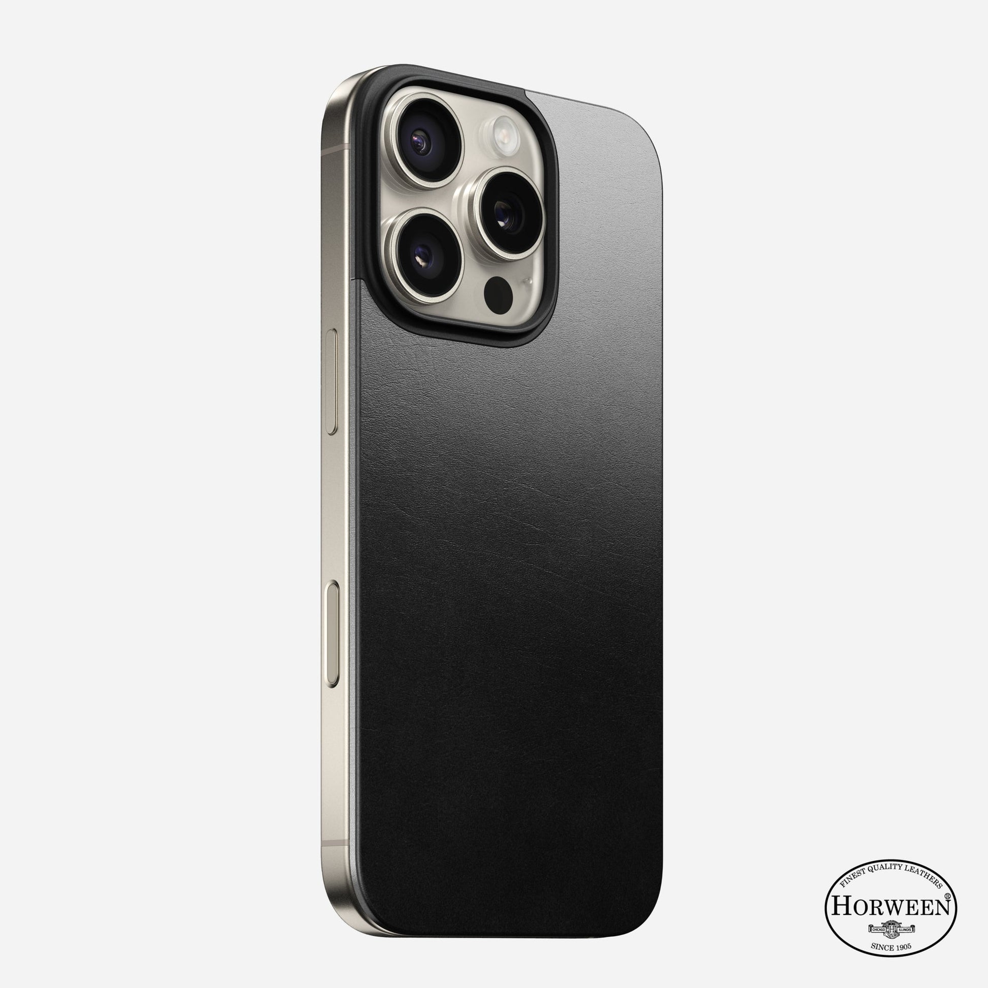 Nomad Backcover – für Apple iPhone 16 Pro – schwarz – Kunstleder – MagSafe-kompatibel