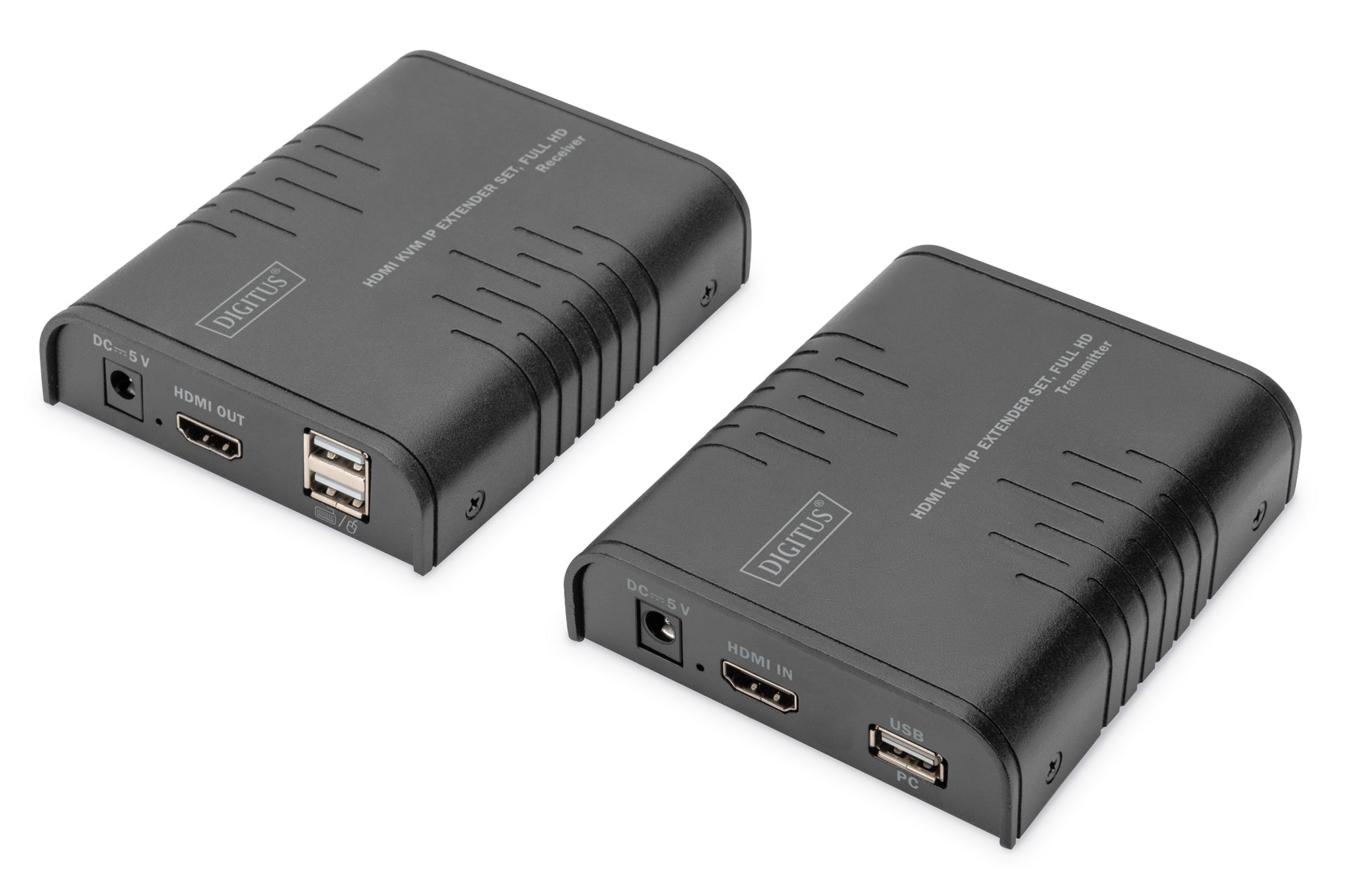 Digitus HDMI/USB KVM-Extender über IP, bis 120 m, Full HD (1920 × 1080), Set