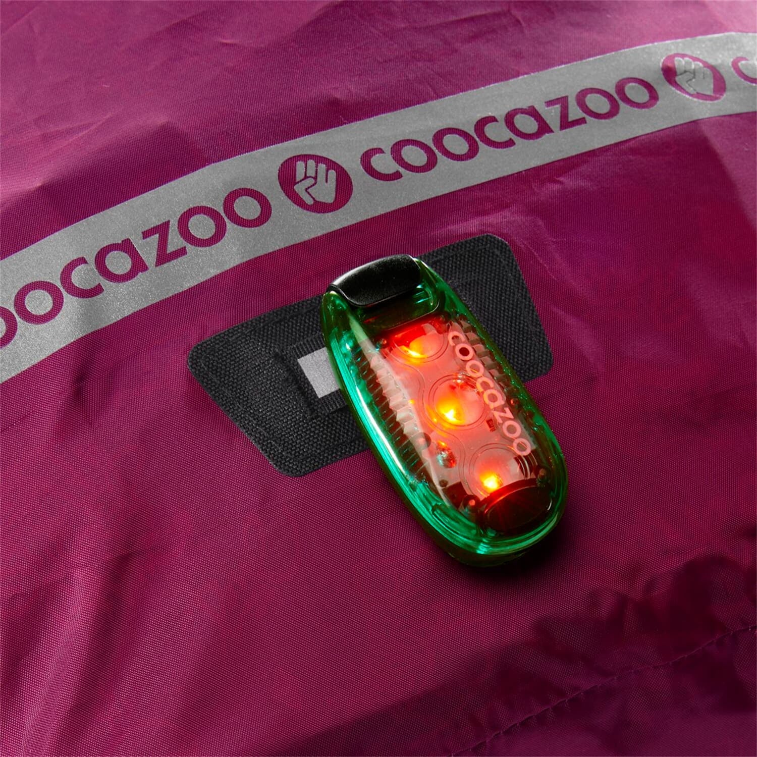 Coocazoo Regenhülle – mit reflektierendem Aufdruck, wasserabweisend – Kunststoff, Pink