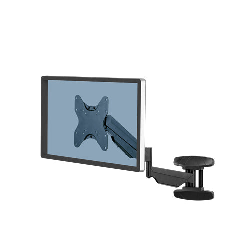 Fellowes Monitorarm, Wandmontage, bis 42", 30 kg, drehbar, neigbar, schwenkbar, Gasfeder, schwarz