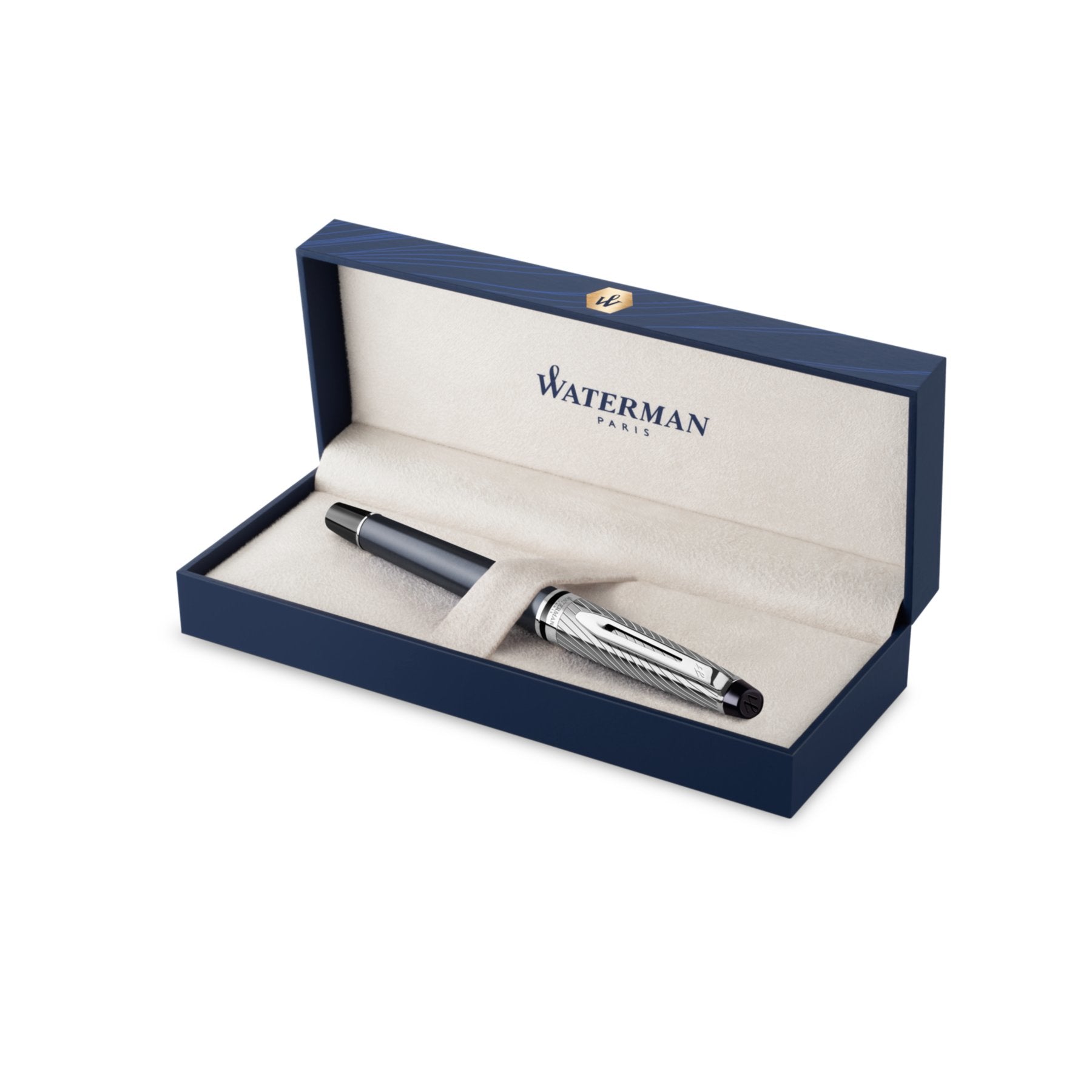 Waterman Expert Deluxe – Tintenroller, Schwarz, Geschenkbox