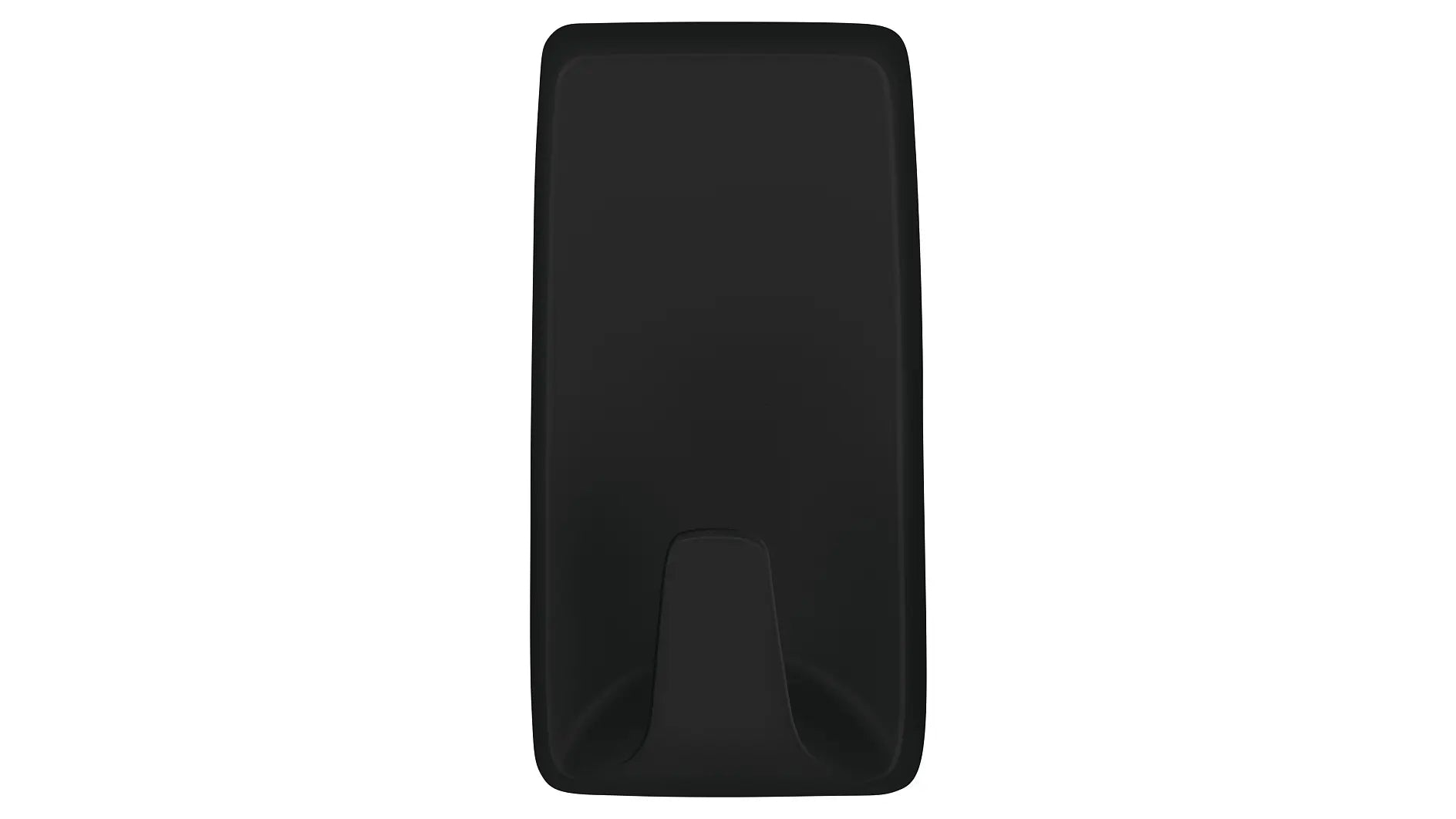 TESA Haken – Polystyrol – schwarz – selbstklebend, leicht entfernbar – 57 × 29 × 21 mm