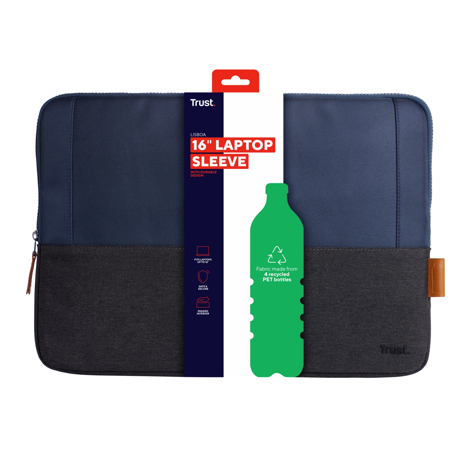 Trust Notebook-Schutzhülle 16" – Blau