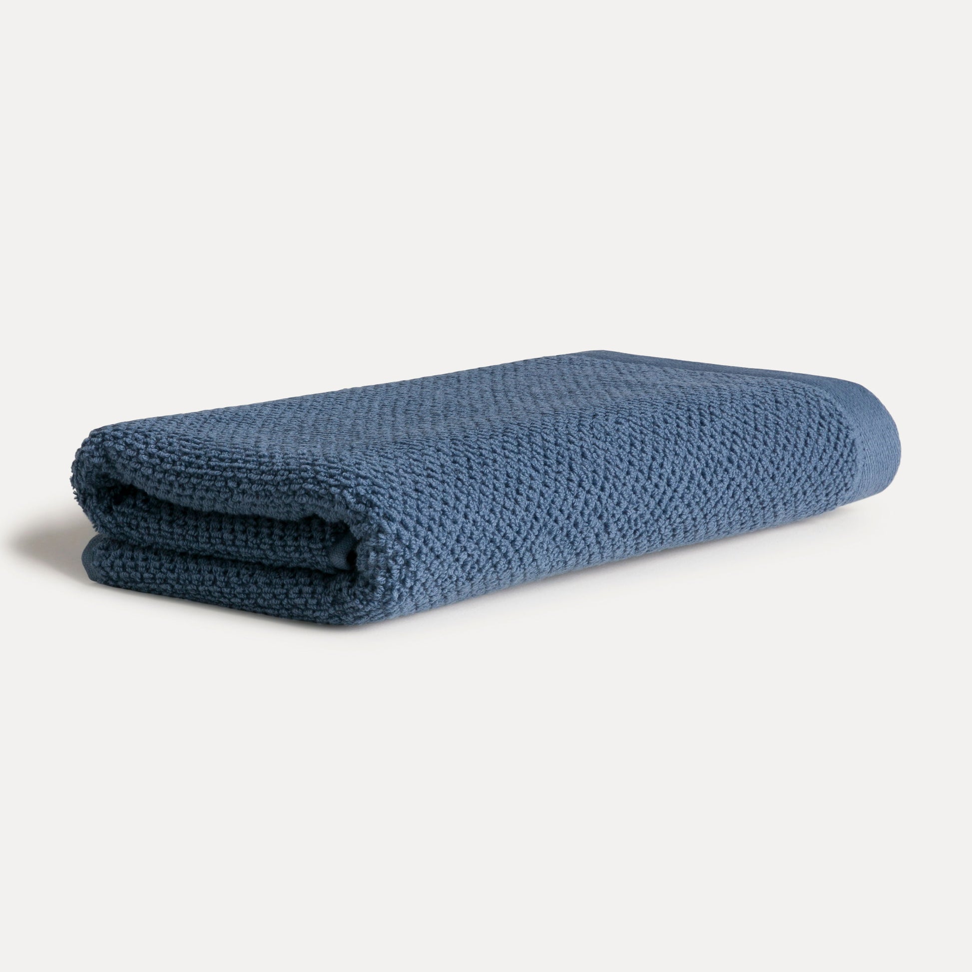 Möve Bliss Perlstruktur Duschtuch – 67 × 140 cm – Blau – Baumwolle, 500 g/m² – 60 °C