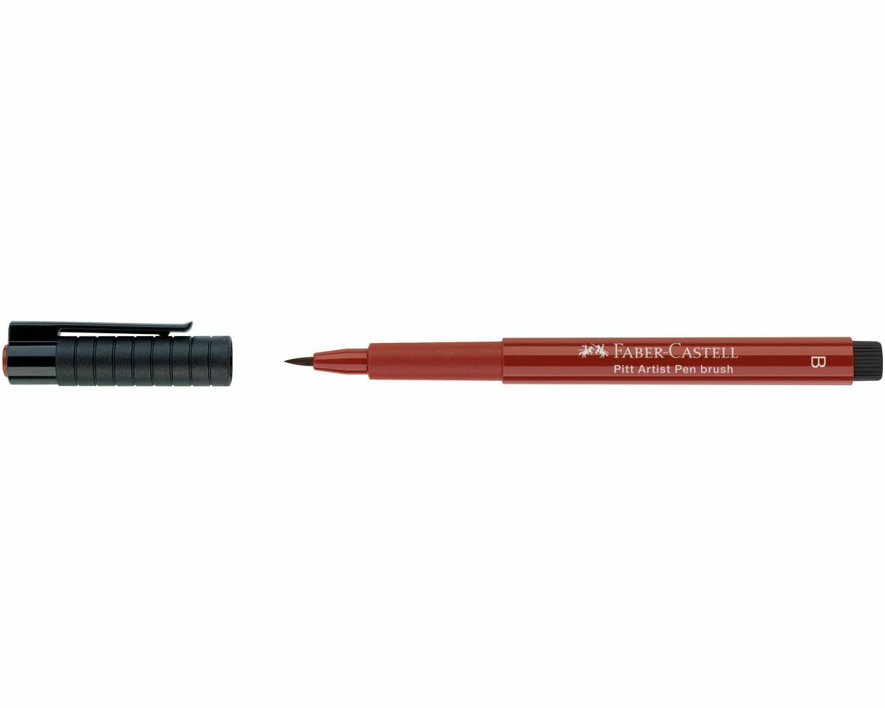 Faber-Castell Pitt Artist Pen Brush – Pinselspitze, 2,5 mm, pigmentiert, wasserfest, Indischrot