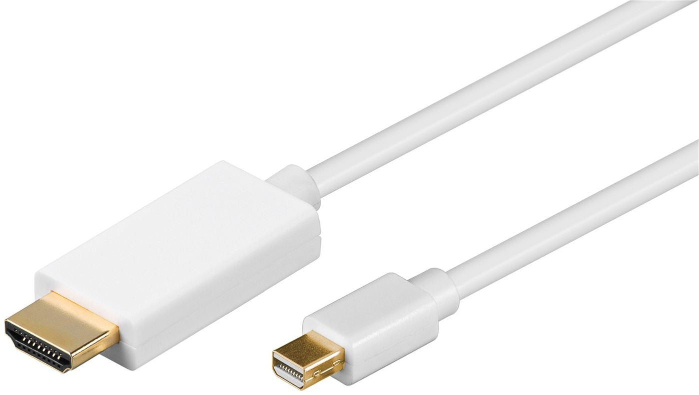 Microconnect Mini DisplayPort zu HDMI Kabel – 1920 × 1080, HDMI 1.4 / DP 1.2, 1 m, Weiss