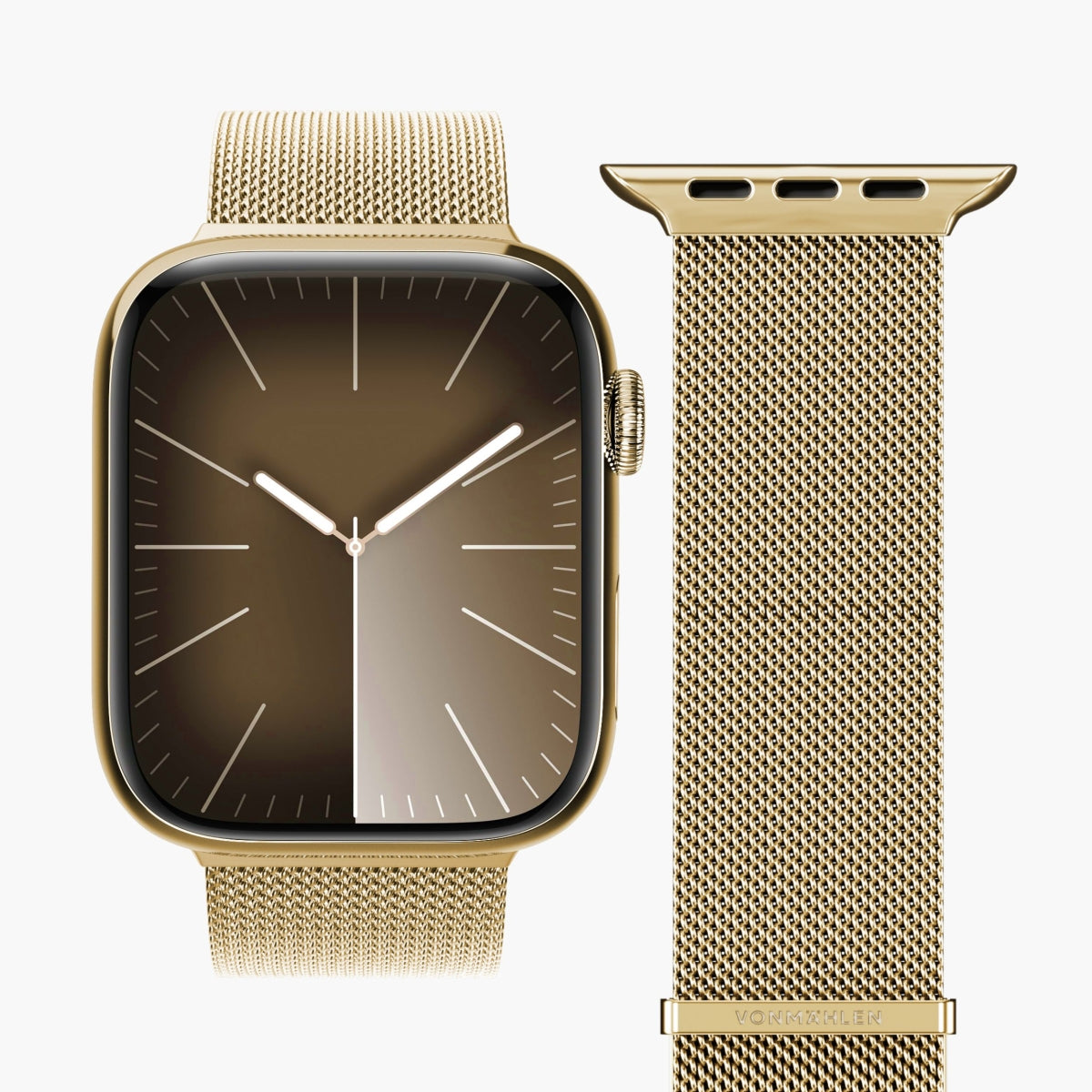 Vonmählen Milanese Loop 2 – Armband – für Apple Watch (diverse Grössen), Gold, Edelstahl