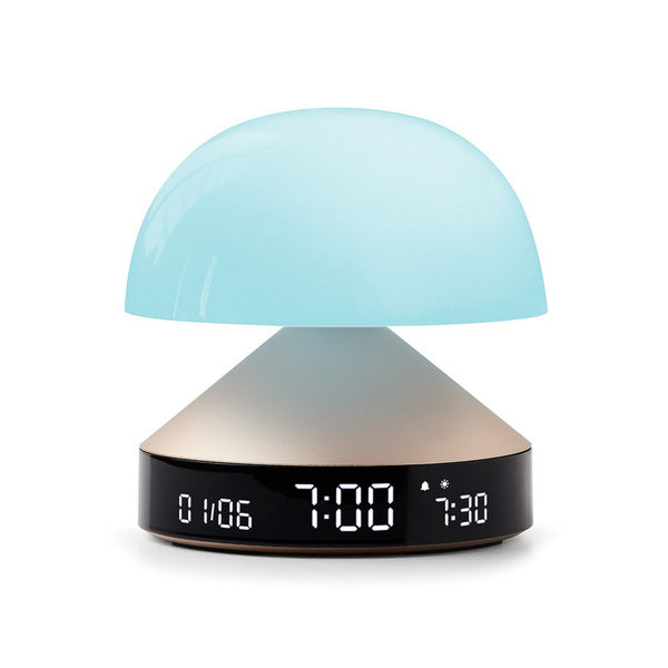 LEXON Lichtwecker Mina Sunrise LR153MD – digital – gold, Wecktöne, Schlummerfunktion