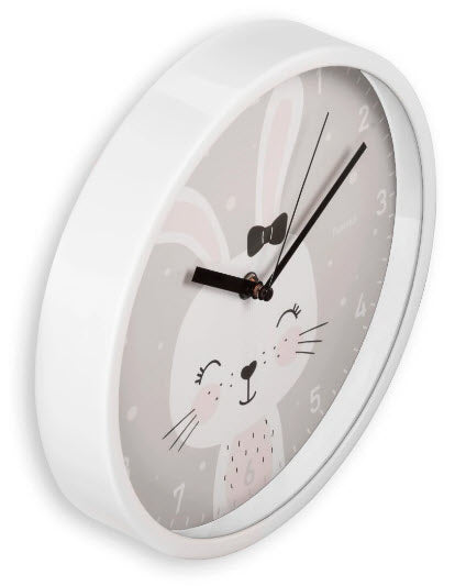 Hama Wanduhr – Analog, lautlos, Ø 25 cm, weiss, Kunststoff