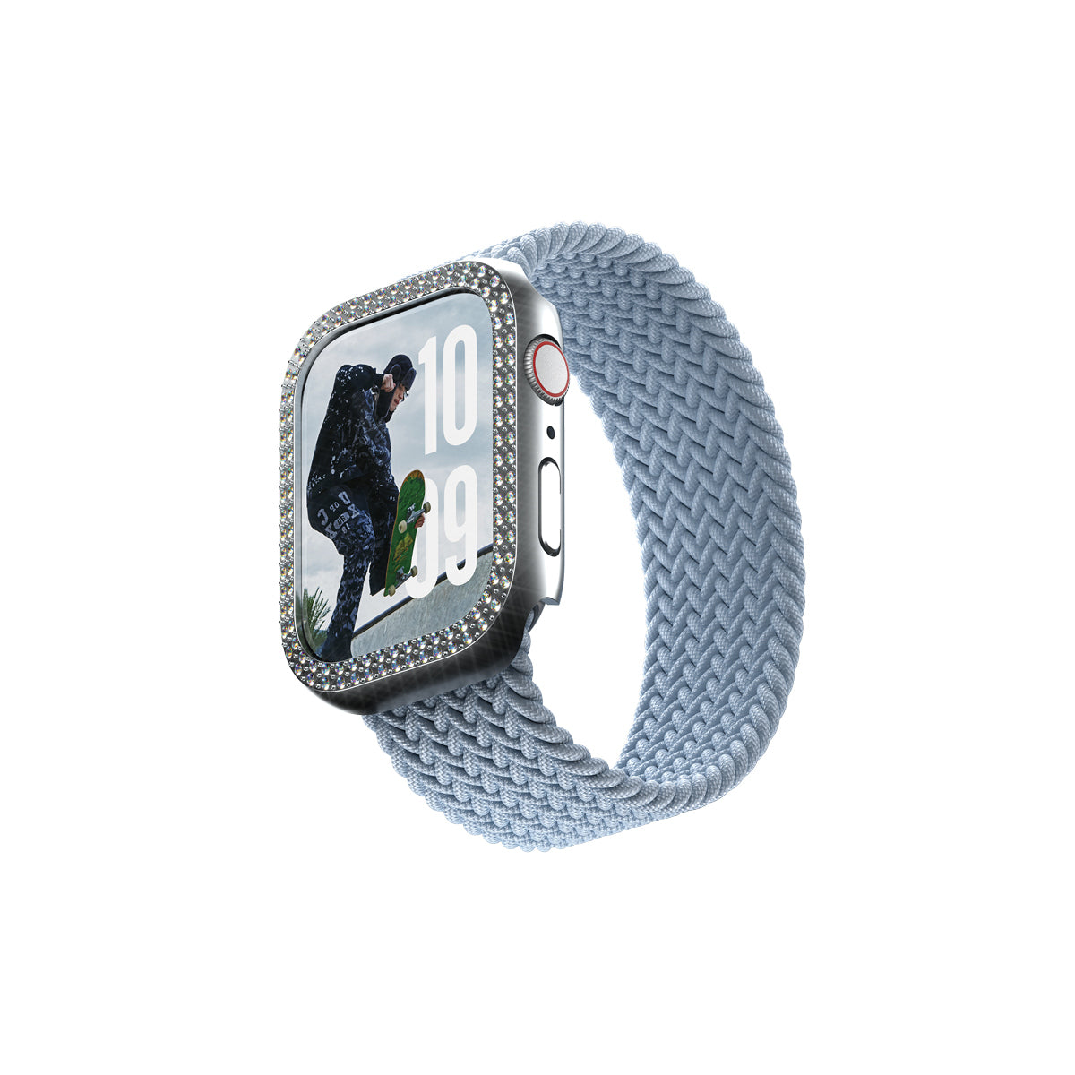 PanzerGlass SAFE. Bling Bumper – Displayschutz – für Apple Watch Series 10 42 mm, Silber, 1 Stück