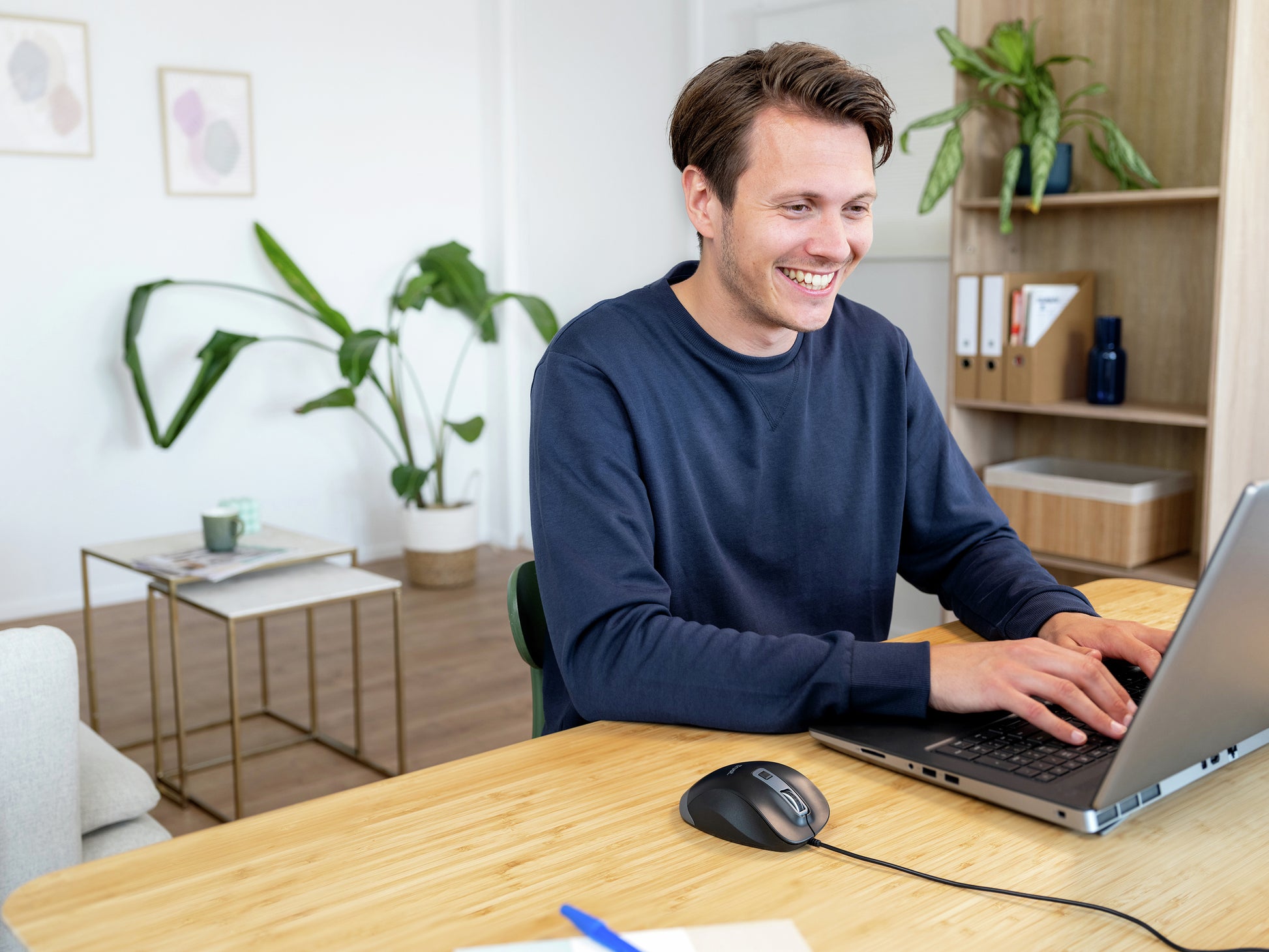 Trust Fyda Eco – Maus – Kabelgebunden (USB‑A), rechts, Schwarz