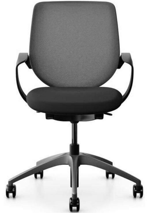 Giroflex Bürostuhl 313 – Sitzhöhe 39–51 cm, 120 kg, Dunkelgrau