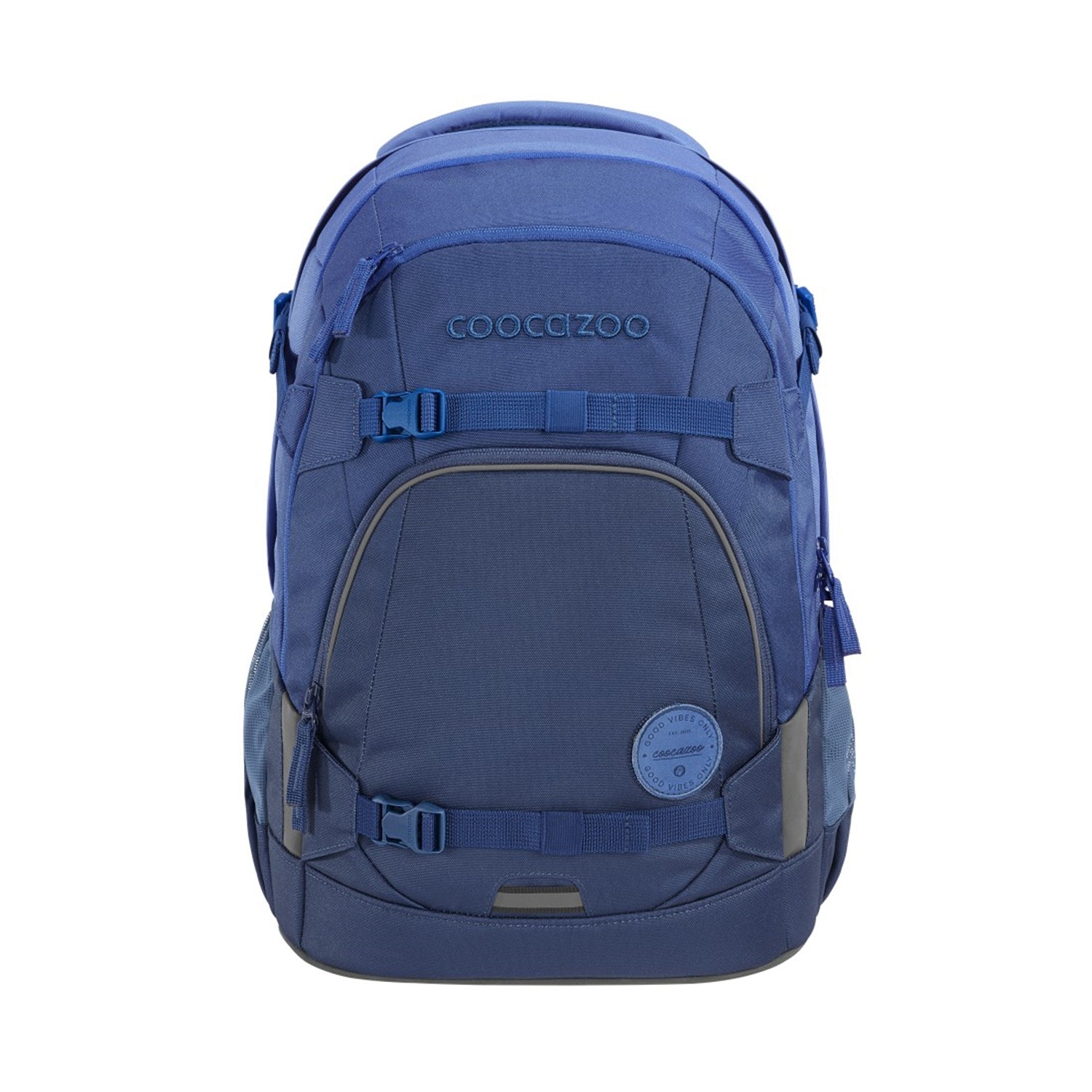 Coocazoo Rucksack Mate – All Blue – 30,0 × 44,0 × 23,0 cm – recycelte Materialien