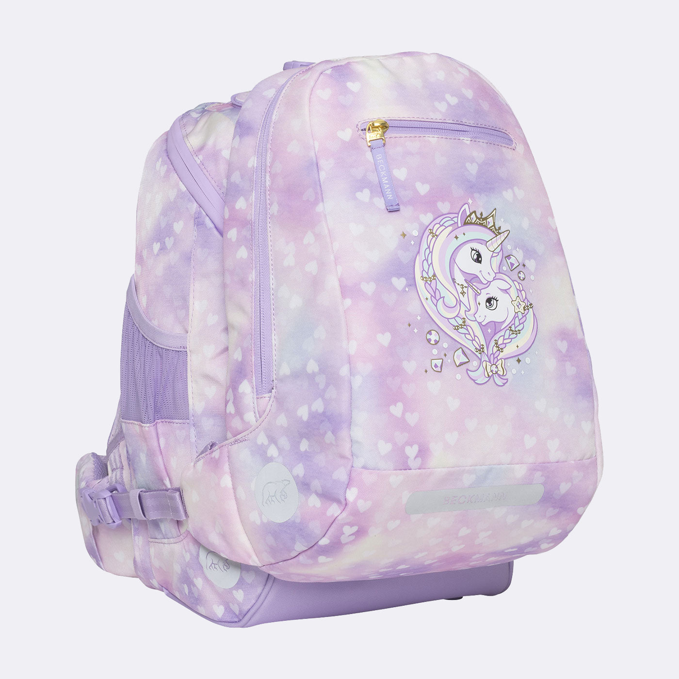 Beckmann Active Air FLX – Schulrucksack-Set 6-teilig, Unicorn Princess, 25 l, 22×39×26 cm