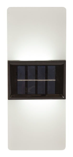 Star Trading Aussenwandleuchte – Warmweiss, 2700–6500 K – IP44 – Solarbetrieb – mit Dämmerungssensor – Beige