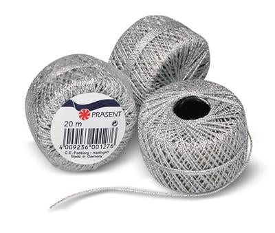 Pattberg Geschenkband Kordel silber – Ø 2 mm × 20 m