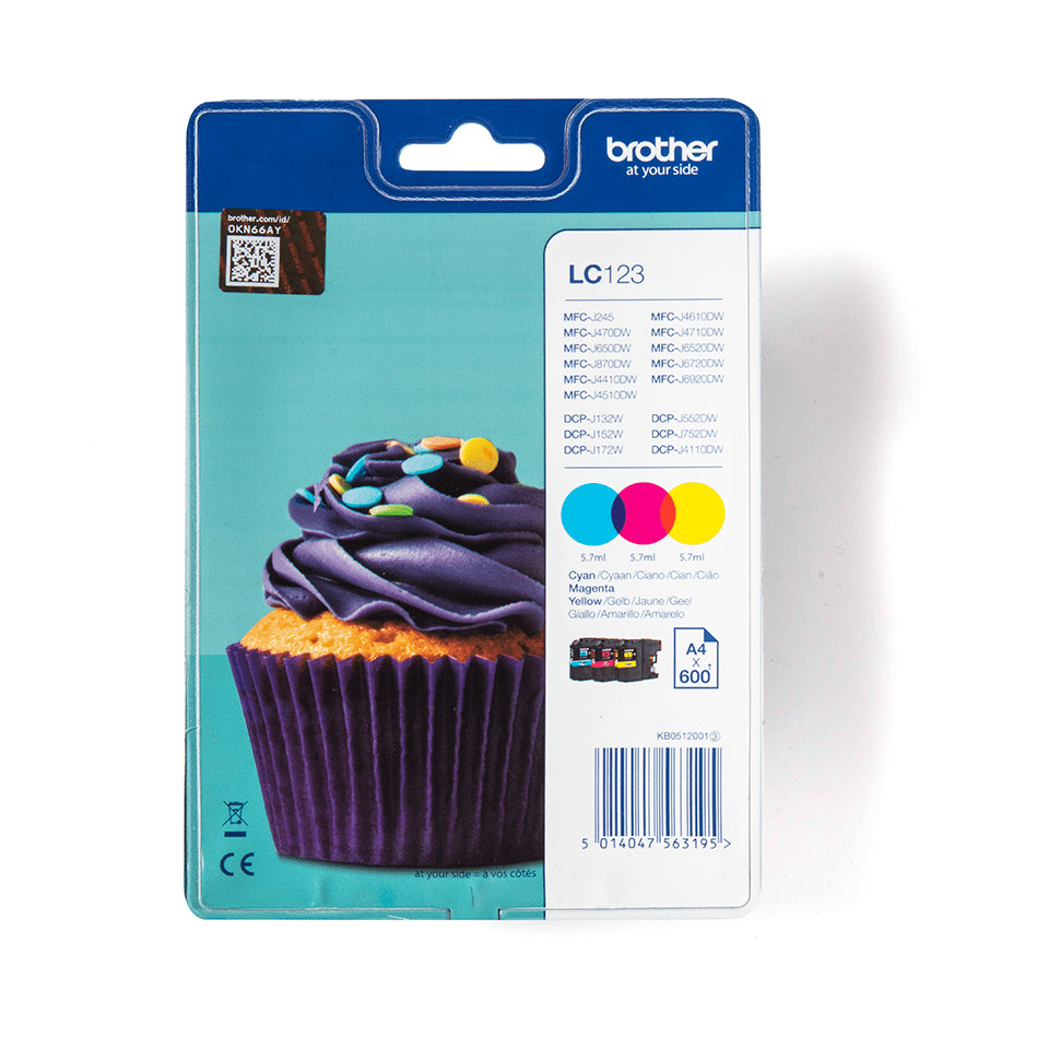 Brother Rainbow Tintenpatronen-Multipack, 3er-Pack