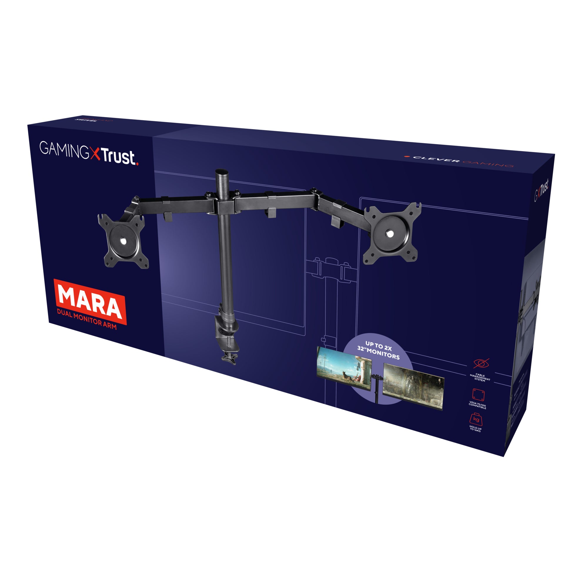 Trust GXT 1120 Mara – Tischhalterung, bis 32"