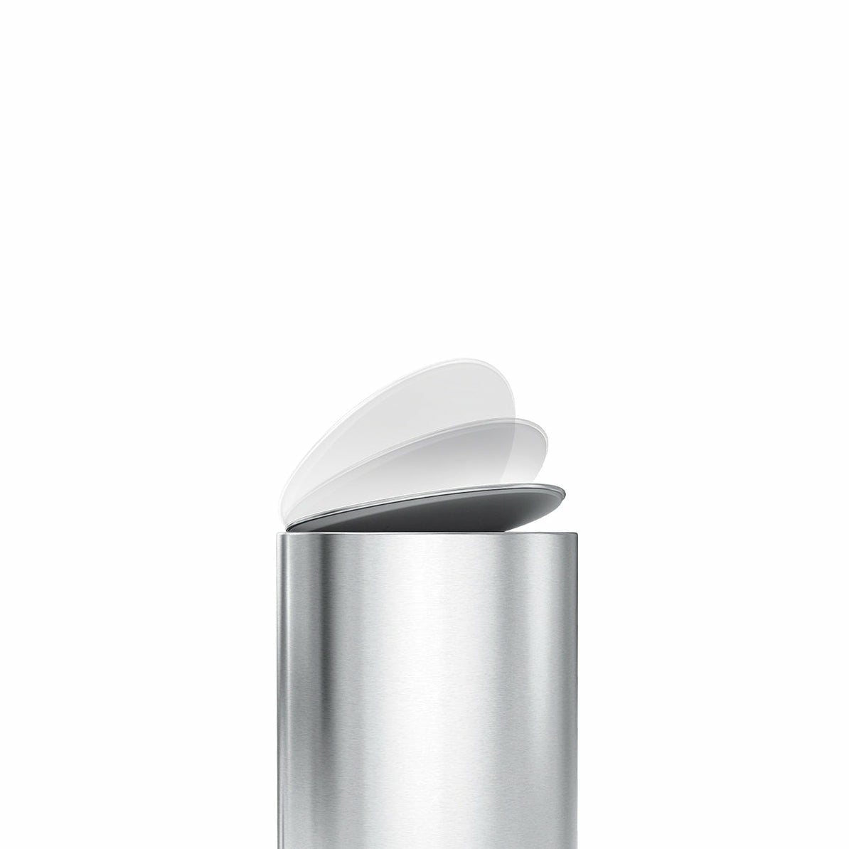 Simplehuman – Papierkorb – 6 L – Edelstahl, Silber – B × H × T 280 × 200 × 370 mm