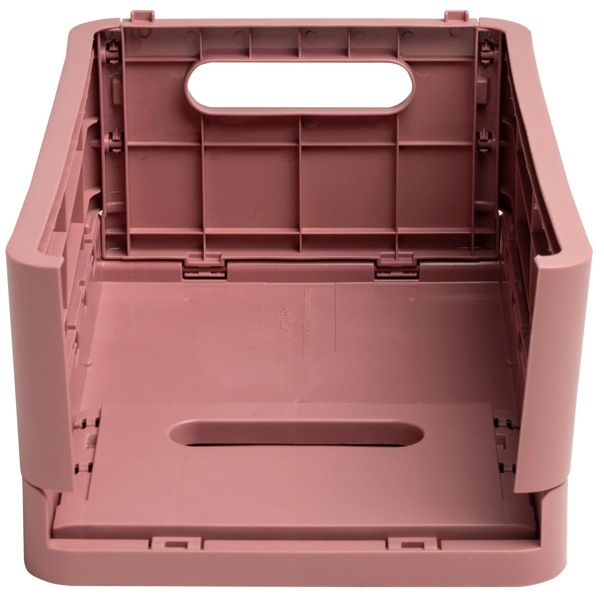 Exacompta Aufbewahrungsbox – Polypropylen – Rosa (stapelbar, mit Griffmulden) – 276 × 120 × 188 mm